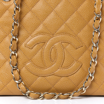 Chanel Caviar Quilted Petit Timeless Shopping Tote PTT Ochre 10 of 10