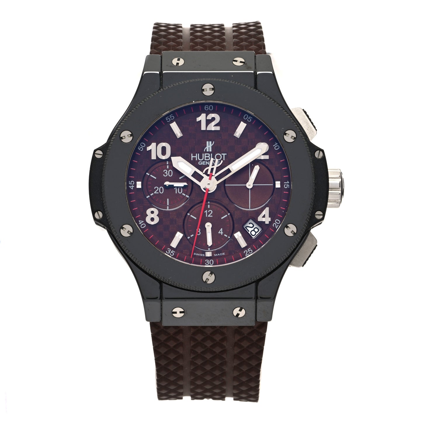 Ceramic Carbon Fiber Rubber 41mm Big Bang Automatic Watch Brown 341.CB.1001.RX