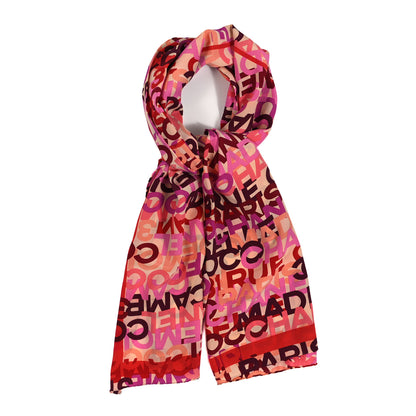 Chanel Silk CC Scarf Pink Multicolor 1 of 3