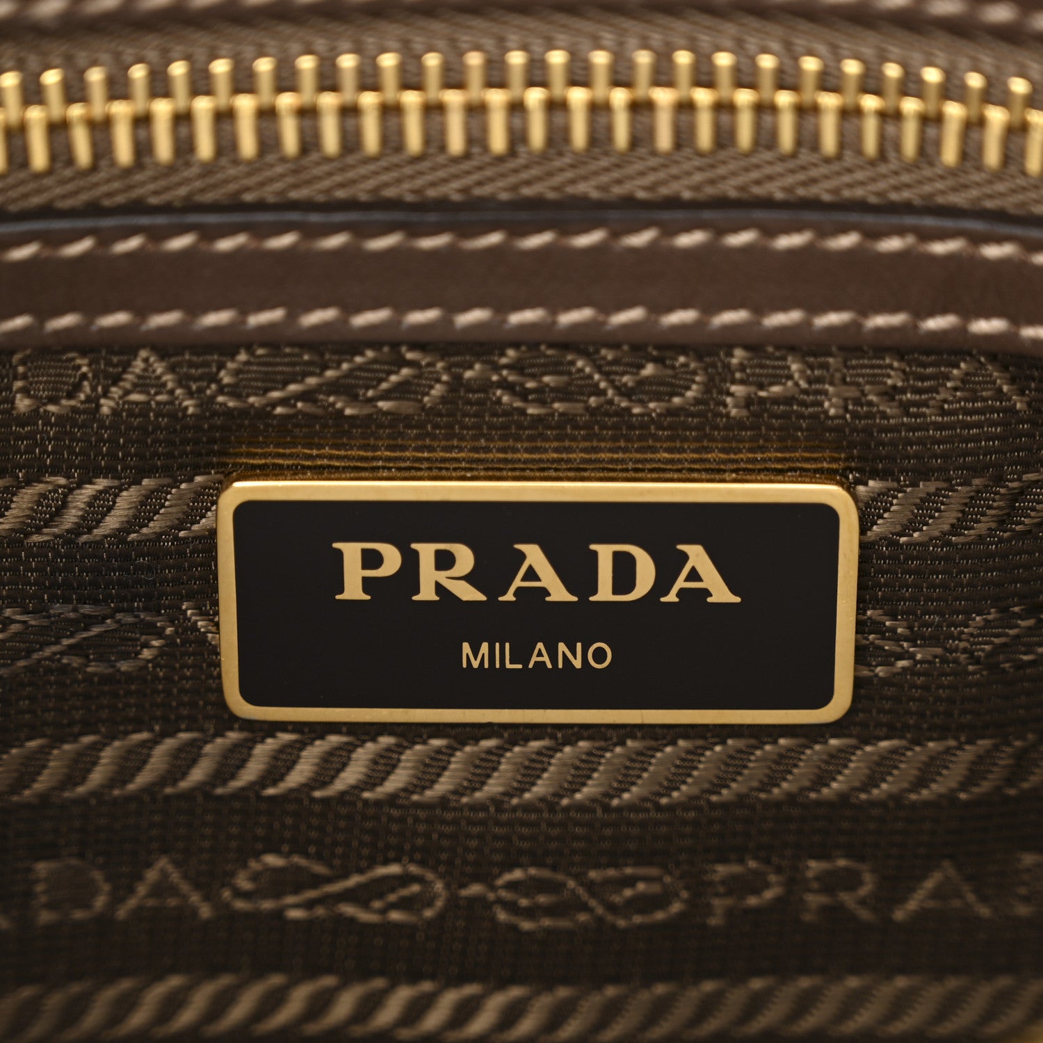 Prada Jacquard Logo Camera Bag Corda Bruciato 6 of 11