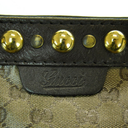 Gucci Crystal Monogram Medium Babouska Shopping Tote Dark Brown 7 of 11