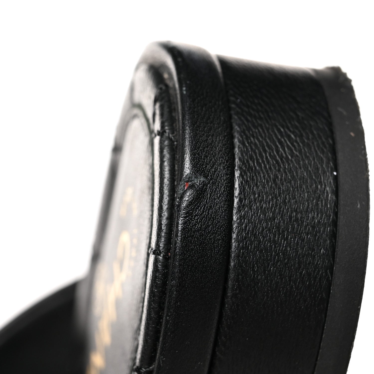 Chanel Lambskin Pearl Bow CC Flat Sandals 36 Black 9 of 9