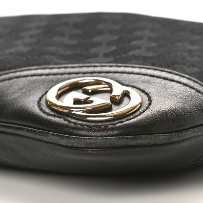 Gucci Monogram Medium New Britt Hobo Black 10 of 12