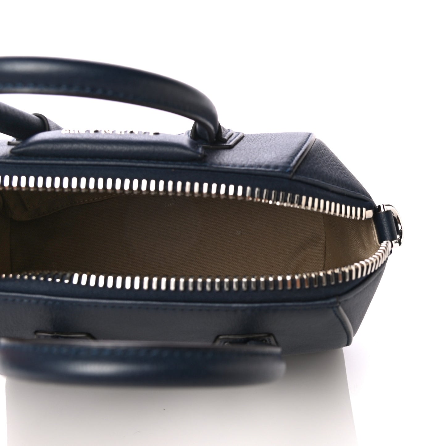 Sugar Goatskin Mini Antigona Navy