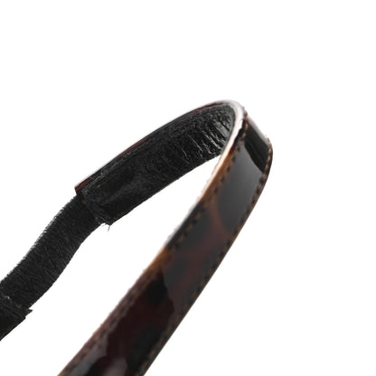 Saint Laurent Patent Kiki Tortoise Slingback 85 Pumps 36 Black 11 of 12