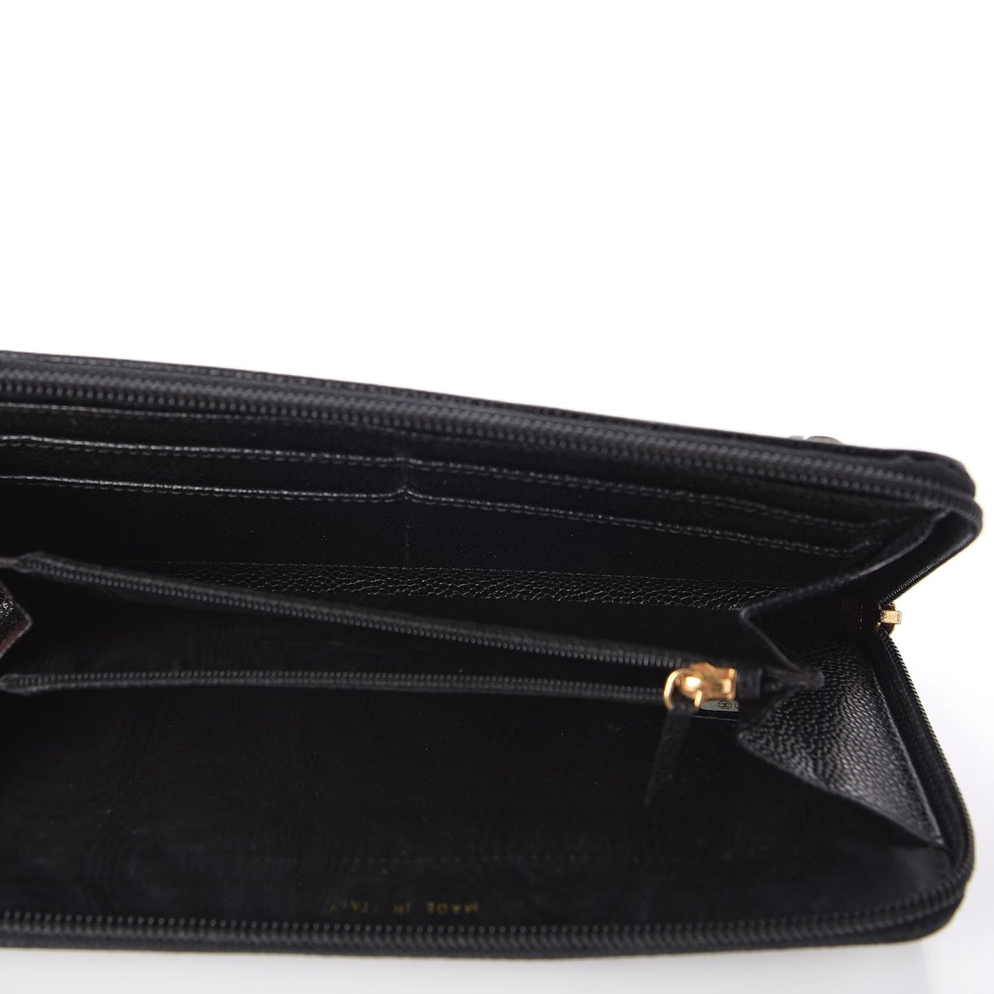 Caviar Timeless CC Zip Around Wallet Black