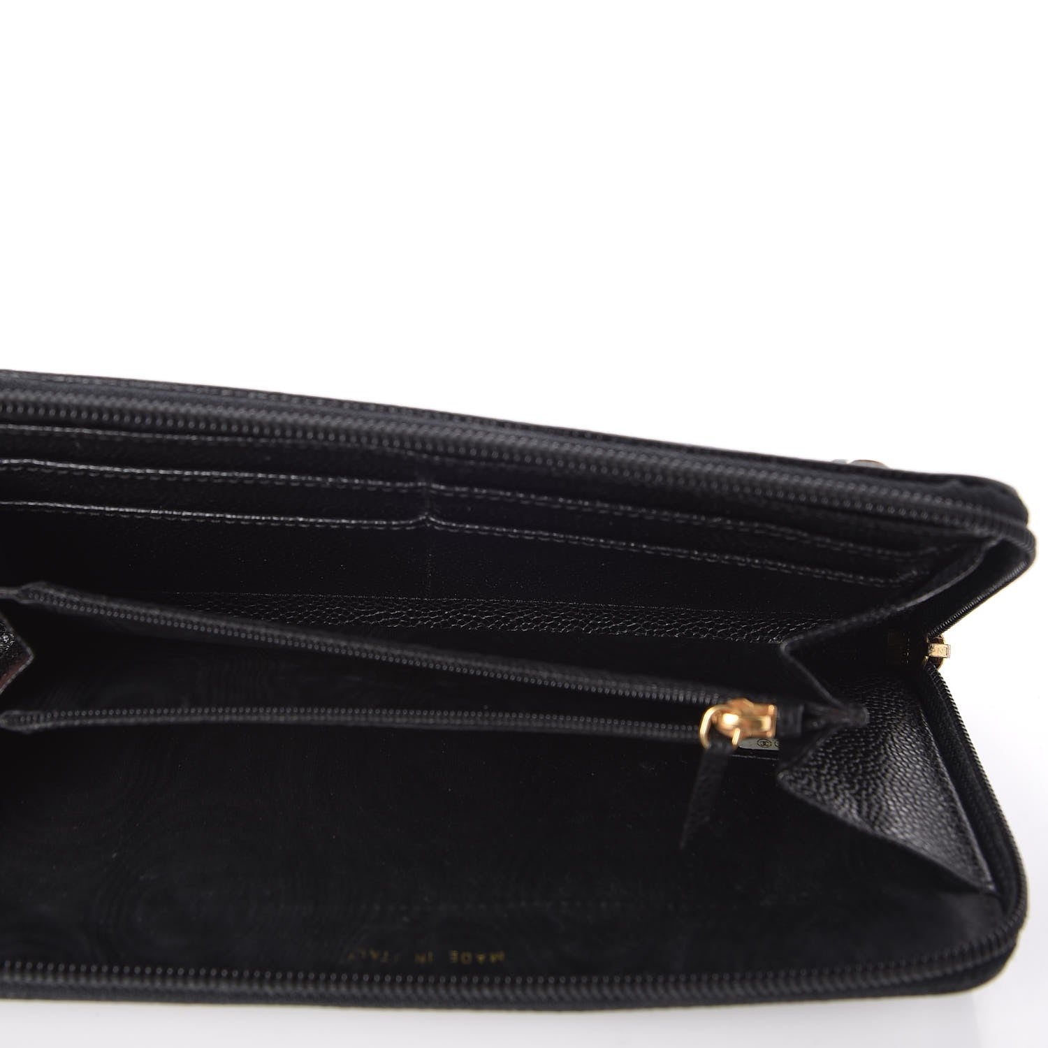 Chanel Caviar Timeless CC Zip Around Wallet Black 6 of 9