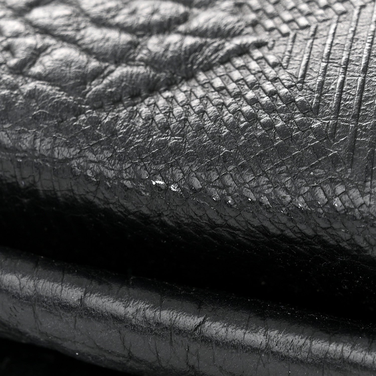 Burberry Signature Grain Calfskin Check Embossed Medium Balmoral Clutch Bag Black 16 of 16