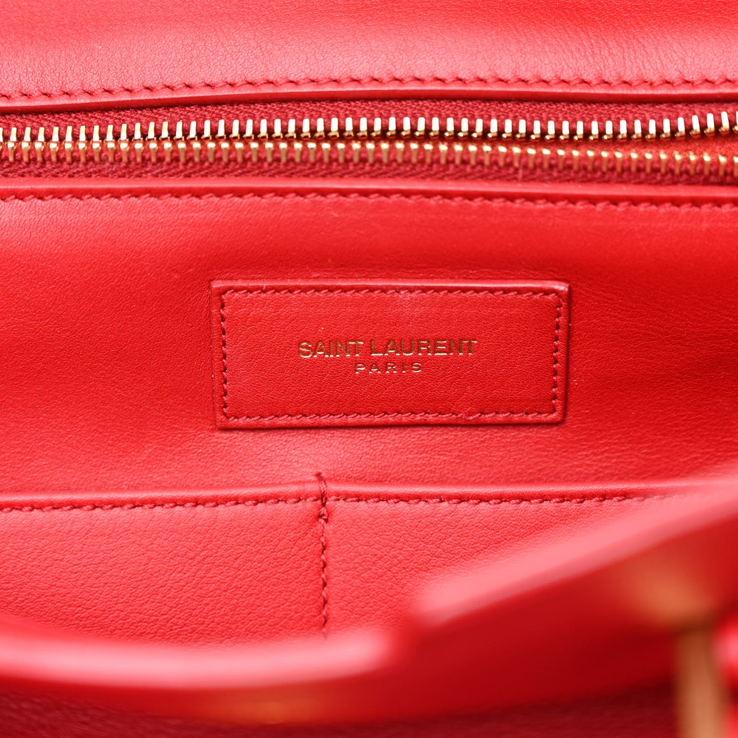Calfskin Medium Classic Y Cabas Red