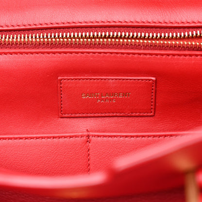 Saint Laurent Calfskin Medium Classic Y Cabas Red 6 of 9