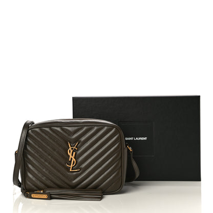 Saint Laurent Calfskin Matelasse Monogram Lou Camera Bag Military Olive 11 of 11