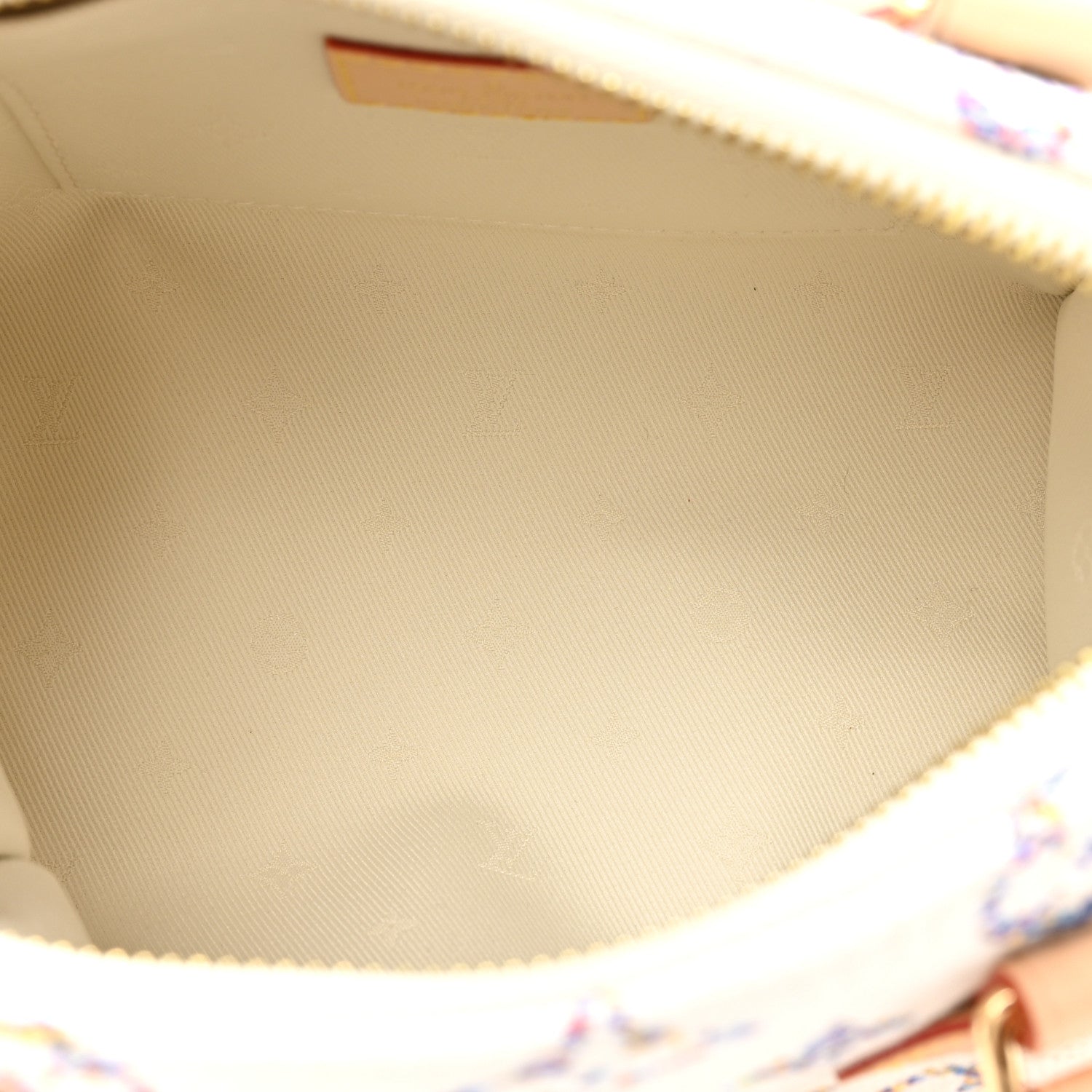 Louis Vuitton Monogram Jacquard Fabric Speedy Bandouliere 20 Multicolor Beige 5 of 8
