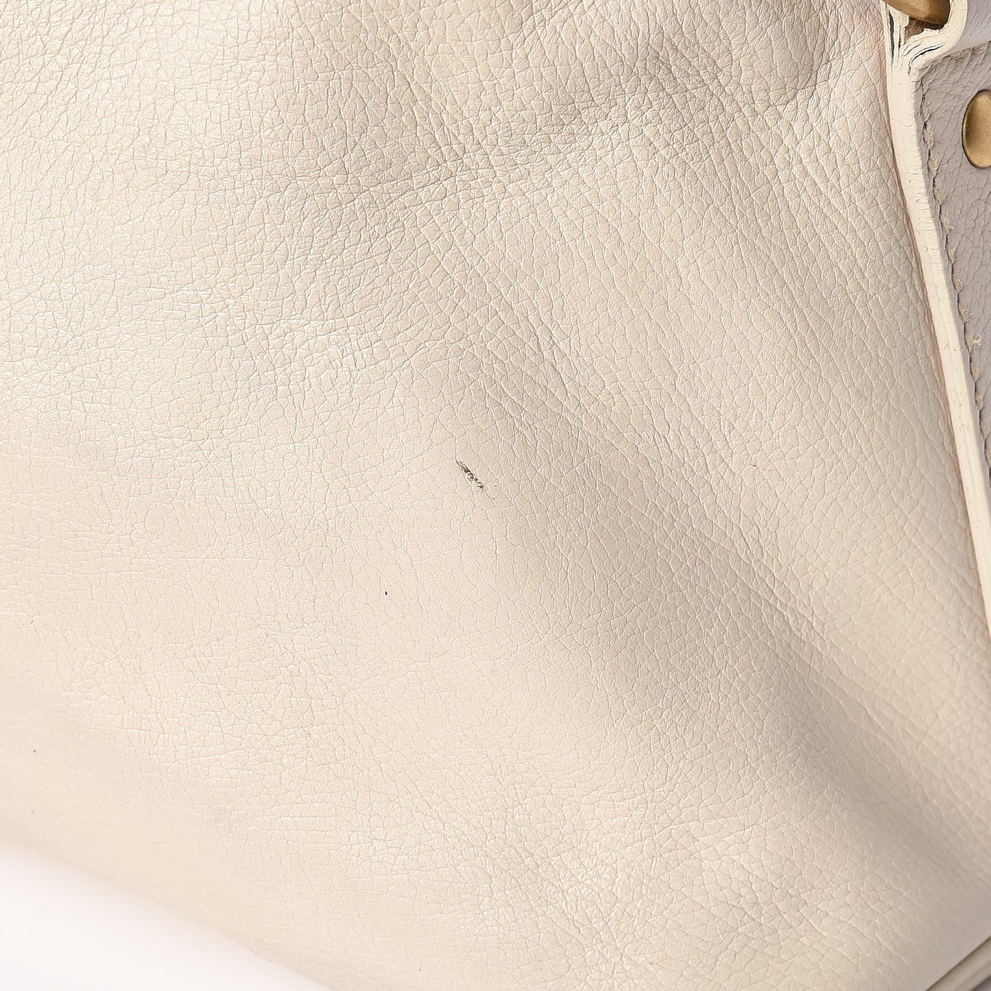 Calfskin Oversized Muse Ivory