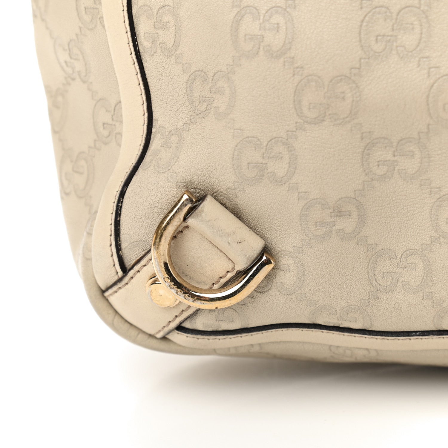 Gucci Guccissima Large Abbey Tote Off White 10 of 17