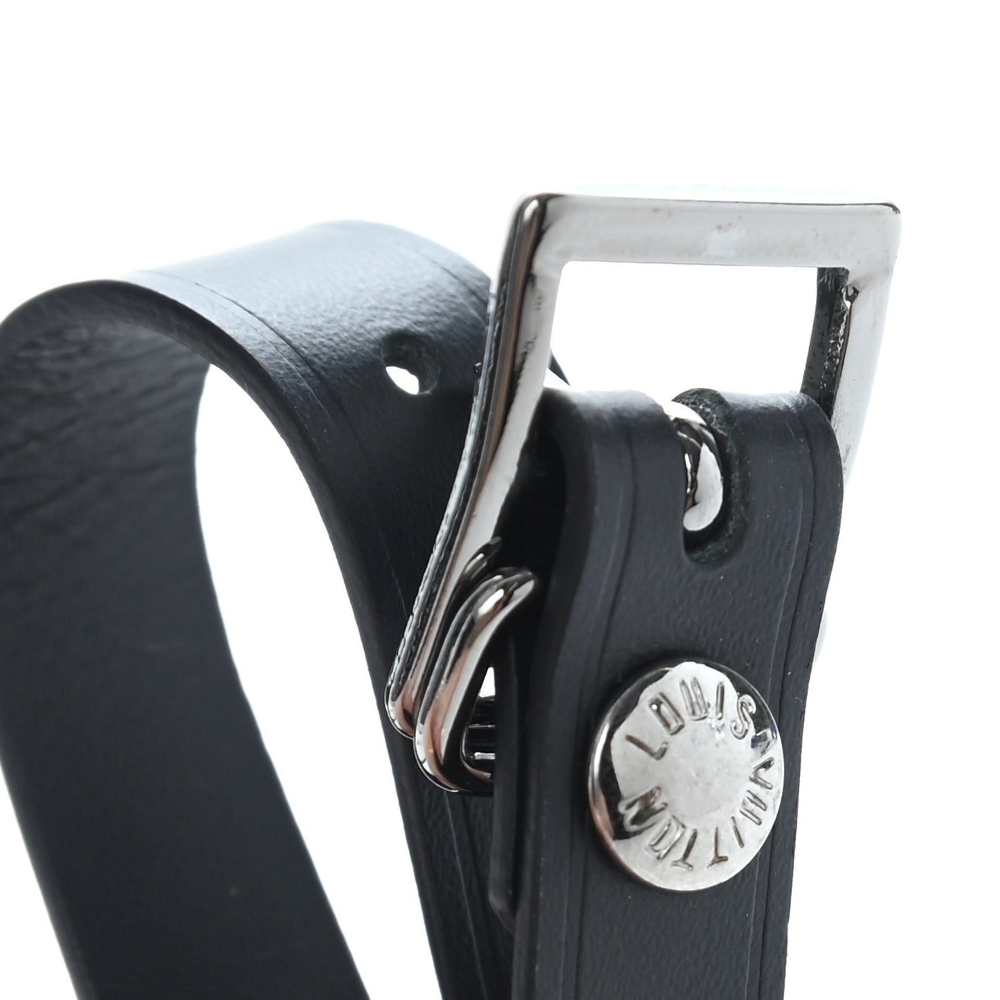 Calfskin Luggage Tag Black
