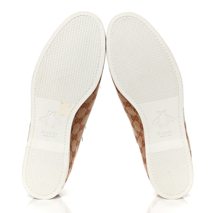 Gucci Monogram Mens Boat Shoes 14 Beige Ruggine White 4 of 4