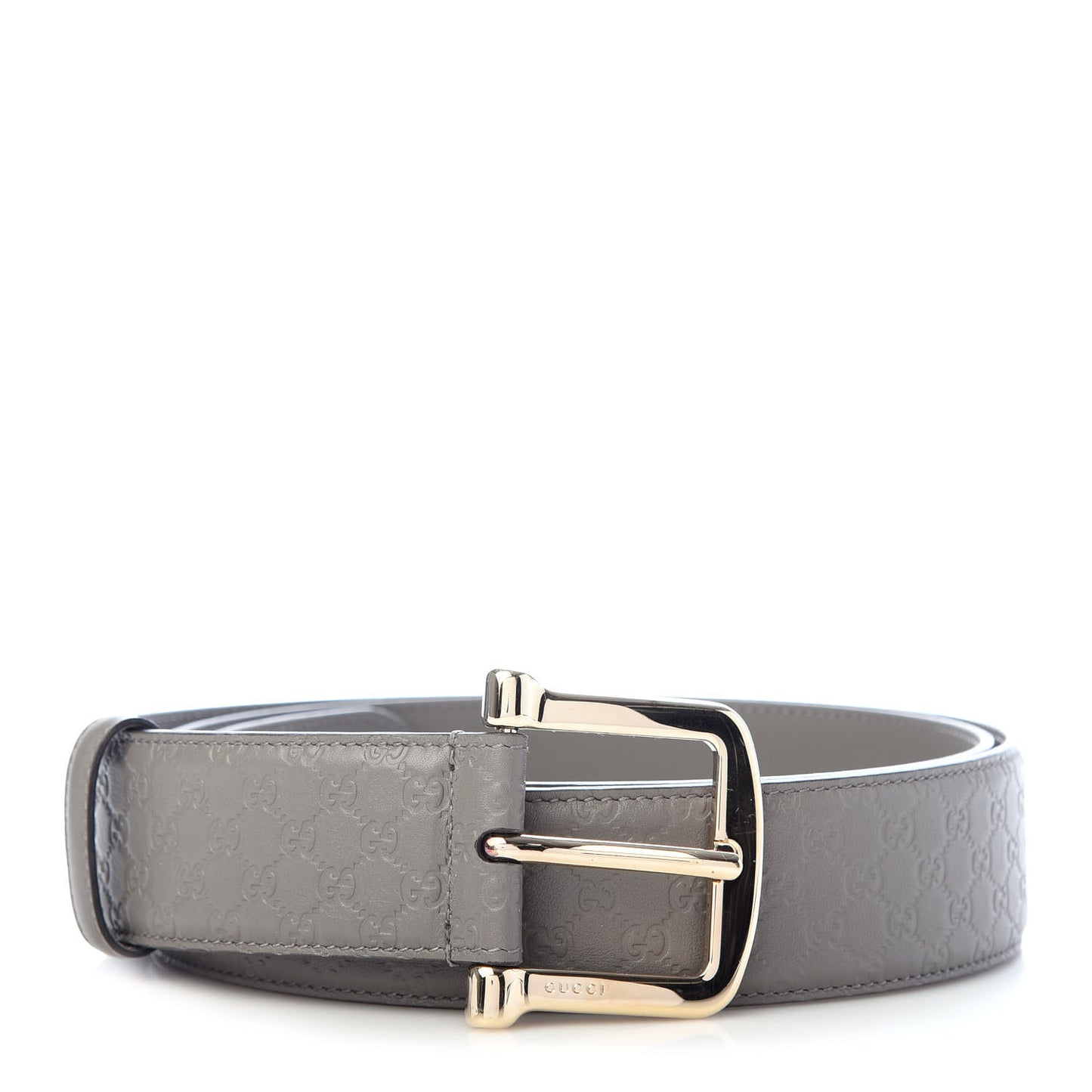 Soft Microguccissima Margaux Calfskin Belt 90 36 Loess