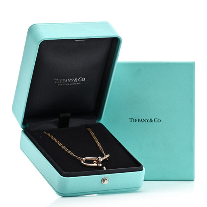 Tiffany 18K Rose Gold HardWear Double Link Pendant Necklace 7 of 7