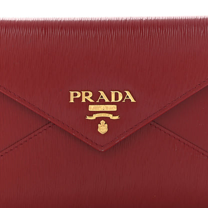 Prada Vitello Move Envelope Wallet Rubino 7 of 9