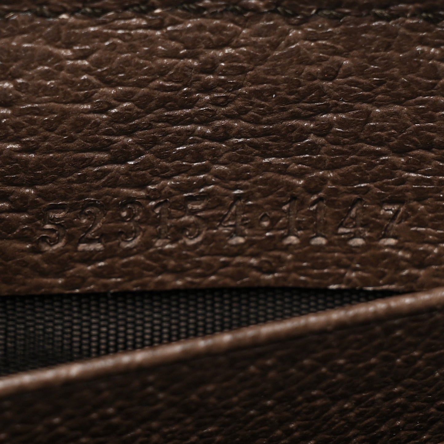 GG Supreme Monogram Web Ophidia Zip Around Wallet Brown