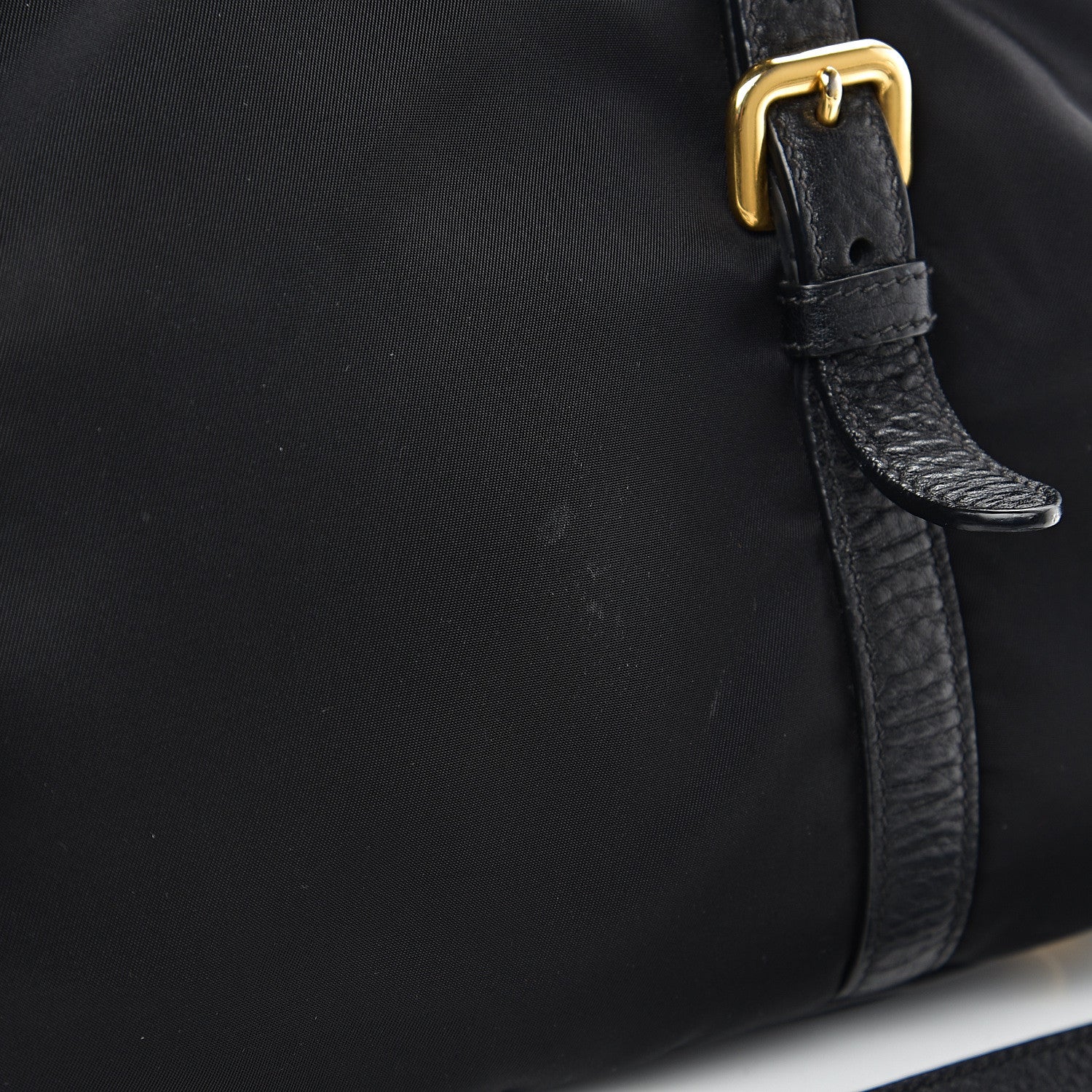 Prada Tessuto Nylon Vitello Daino Shopping Satchel Black 6 of 9