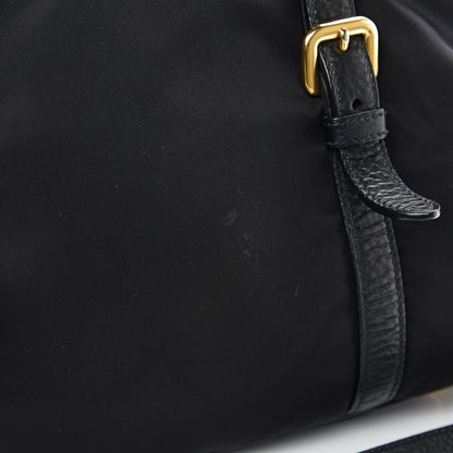 Prada Tessuto Nylon Vitello Daino Shopping Satchel Black 6 of 9