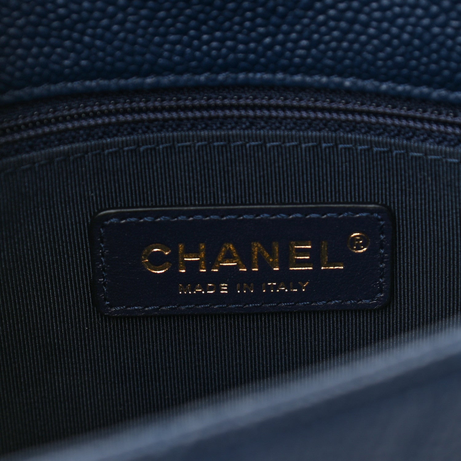 Chanel Caviar Quilted City Walk Flap Navy Blue 6 of 11
