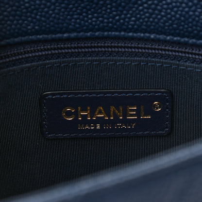 Chanel Caviar Quilted City Walk Flap Navy Blue 6 of 11