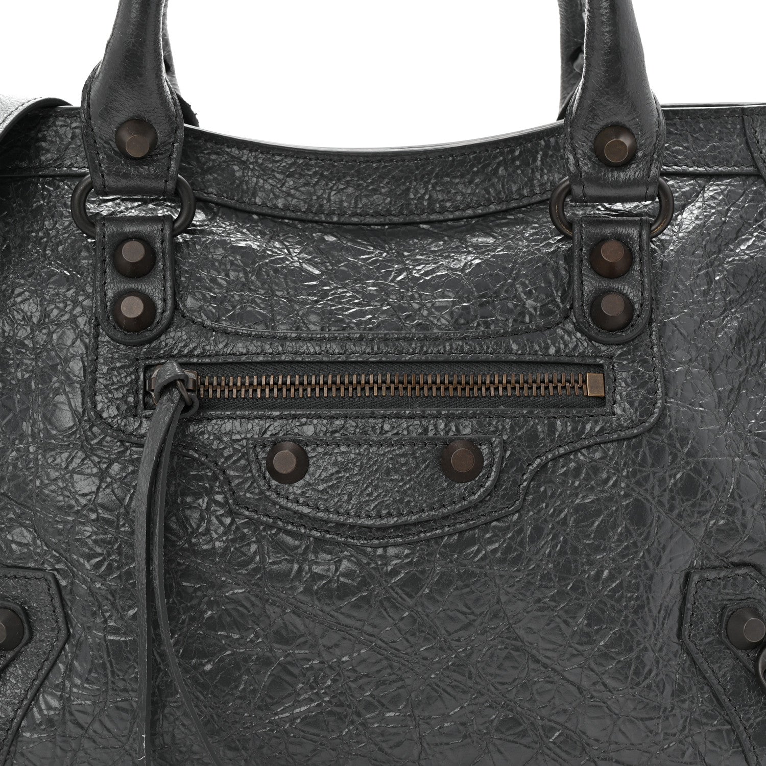 Balenciaga Agneau Arena Classic Hardware Small Le City Grey 8 of 10