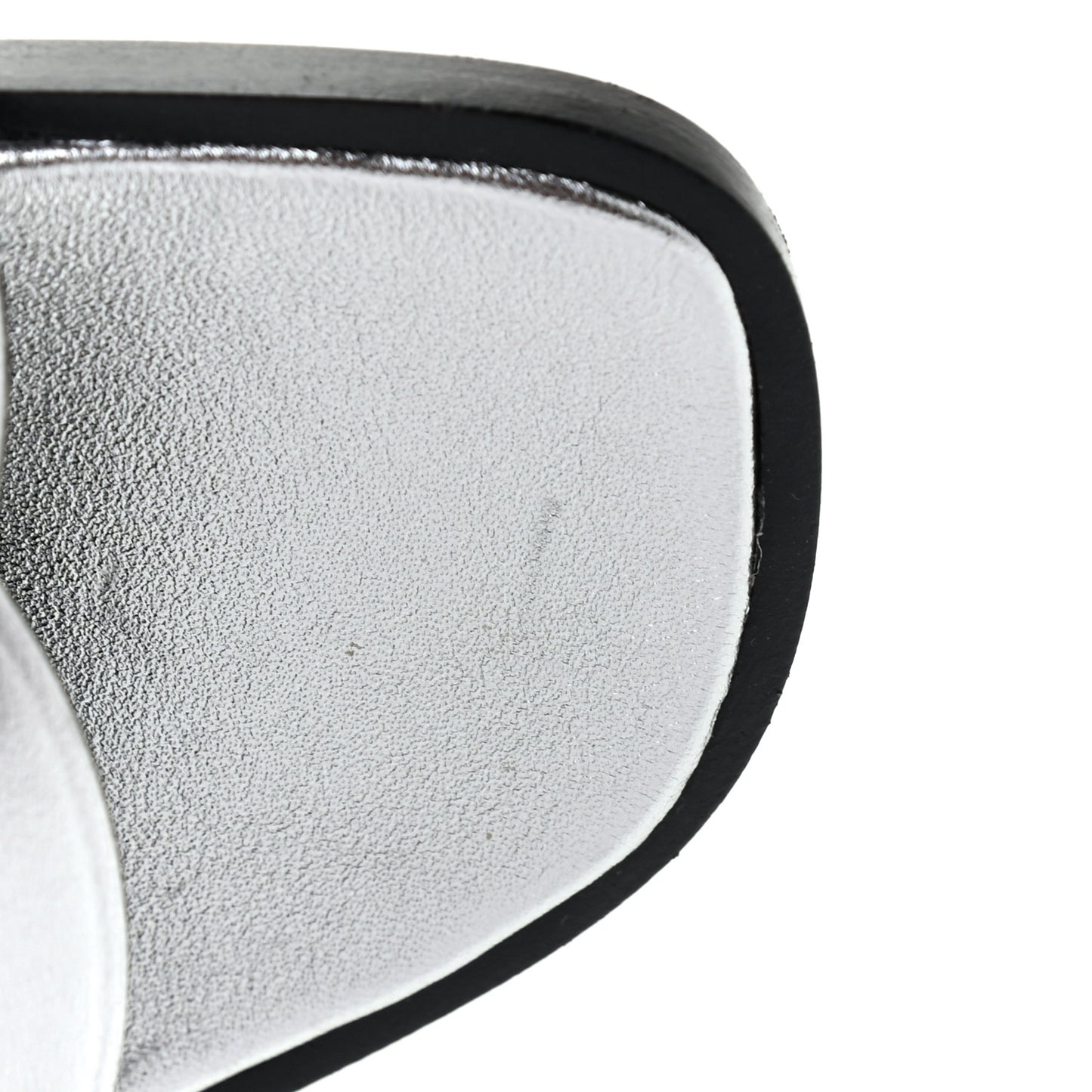 Metallic Nappa Omaha Sandals 36 Argent