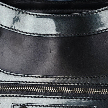 Balenciaga Smooth Calfskin Metallic Patent Giant 12 Silver Hardware City Black Gris 14 of 22