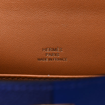 Hermes Epsom Casaque Mini Kelly Sellier 20 Bleu Encre Bleu Electrique Gold 6 of 10