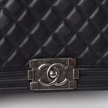 Chanel Calfskin Quilted Medium Boy Flap Black 9 of 9