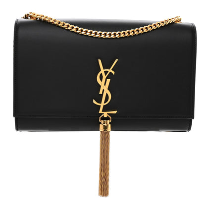 Saint Laurent Smooth Calfskin Medium Classic Monogram Kate Tassel Satchel Black 1 of 9