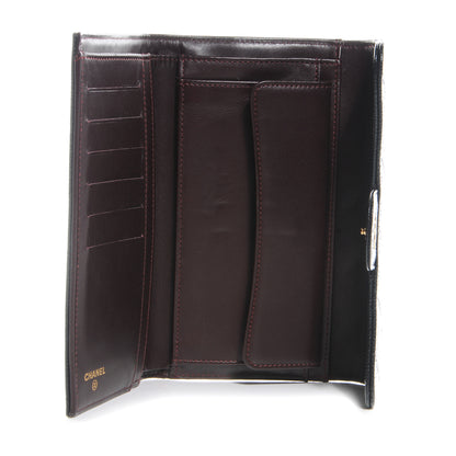 Chanel Caviar Quilted Long Flap Wallet Black 5 of 8