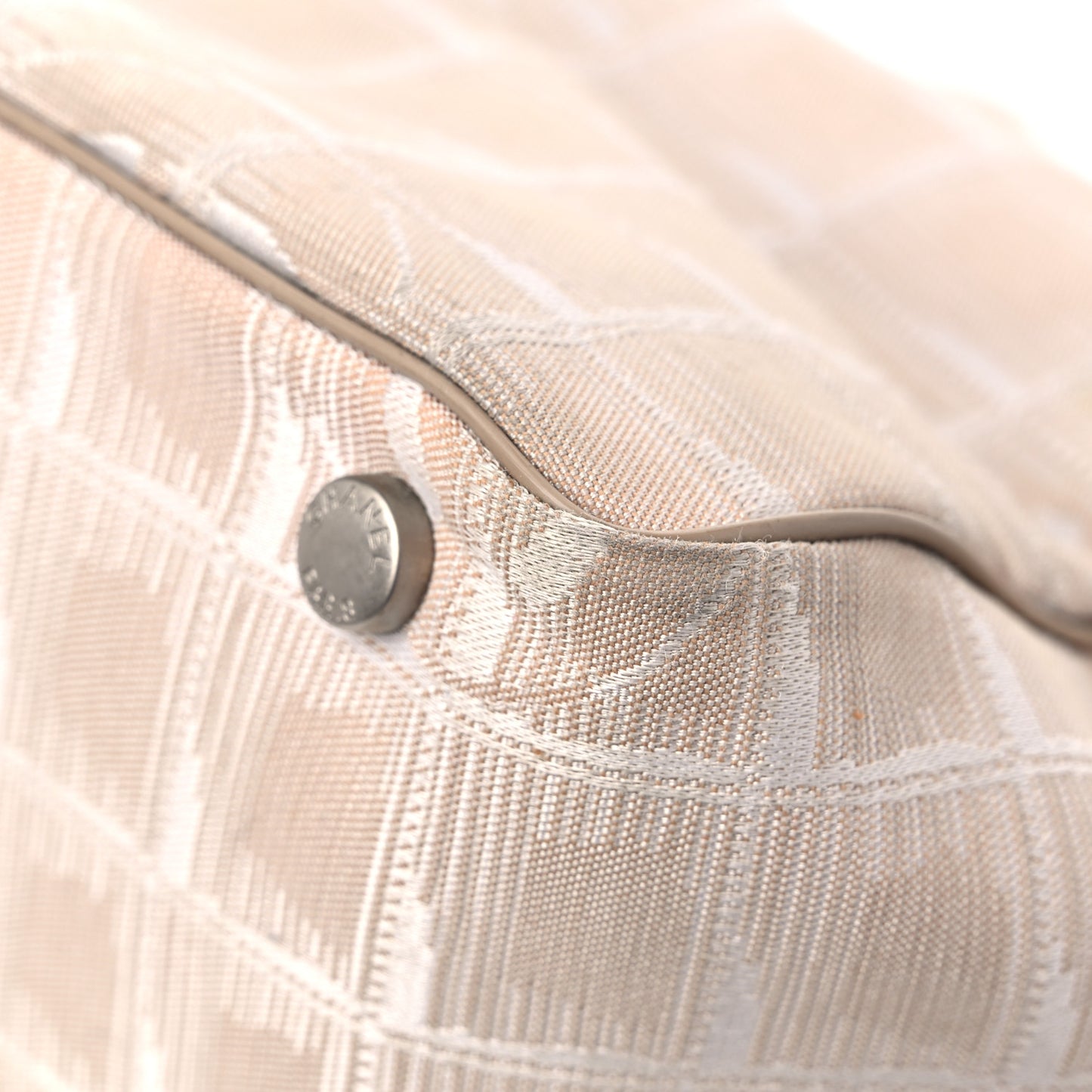 Nylon Medium Travel Tote Beige