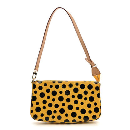 Louis Vuitton Vernis Kusama Infinity Dots Pochette Accessories Yellow 1 of 10