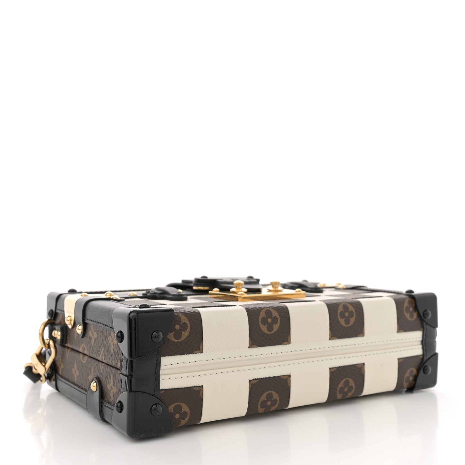 Louis Vuitton Monogram Tressage Petite Malle Creme 4 of 12