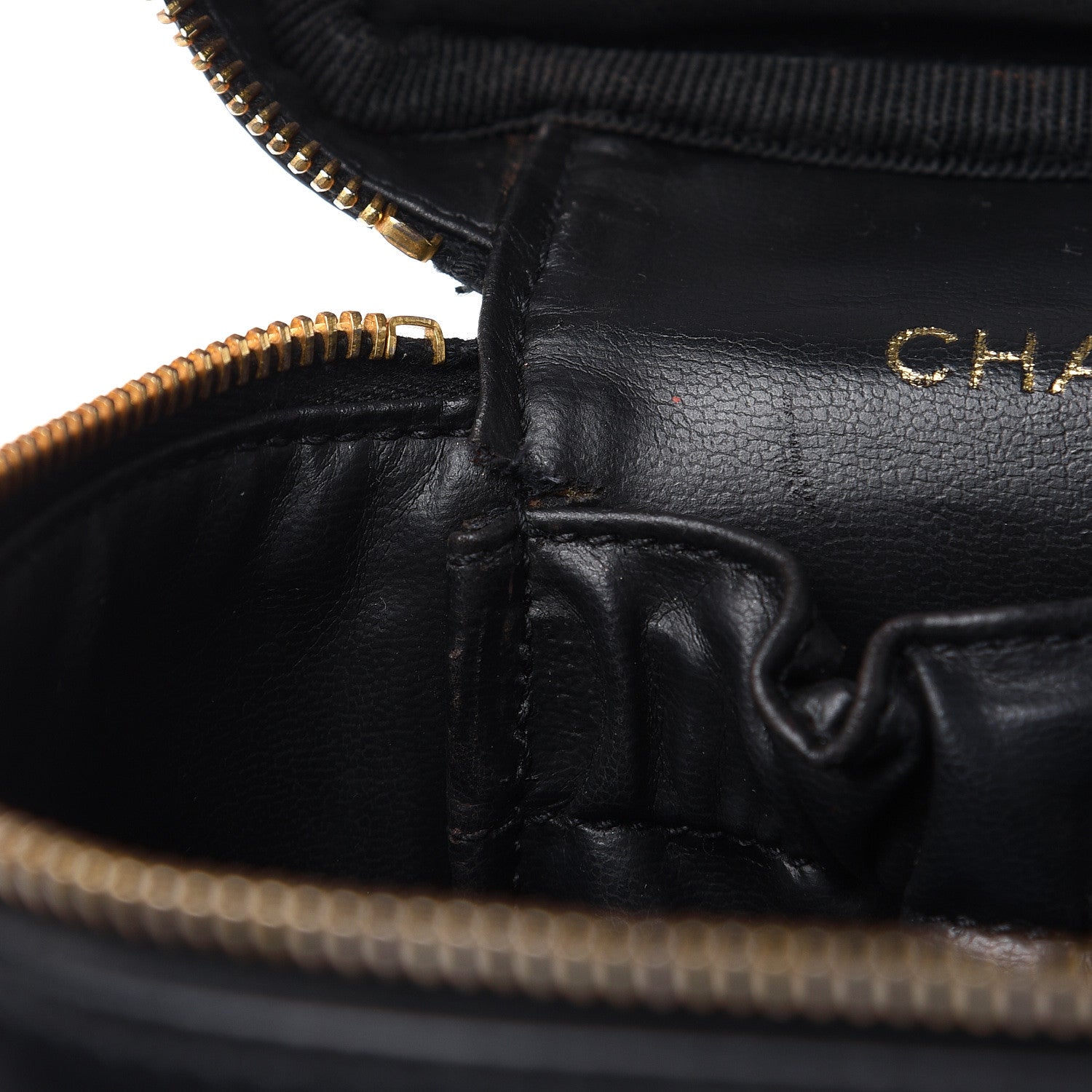 Chanel Lambskin Vanity Cosmetic Case Black 20 of 21