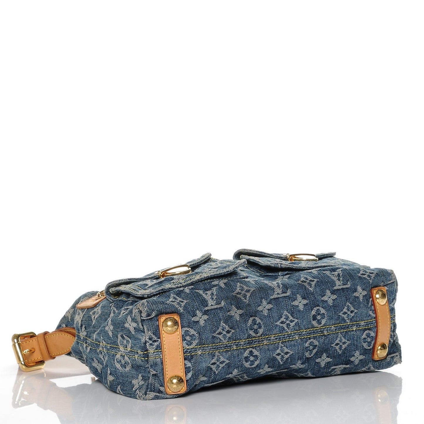 Monogram Denim Baggy PM Blue