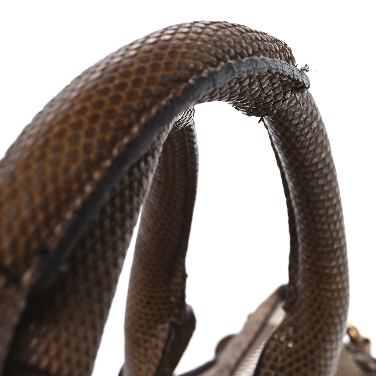 Chloe Lizard Medium Paddington Satchel Bronze 11 of 12