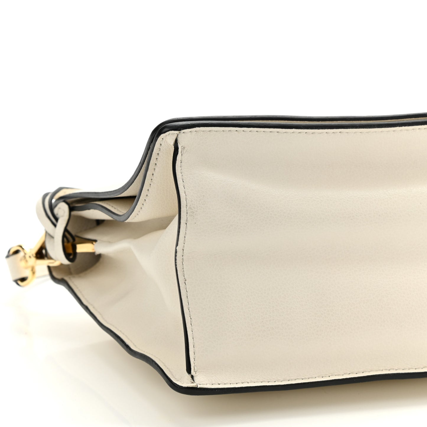 Vitello Daino Crossbody Flap White