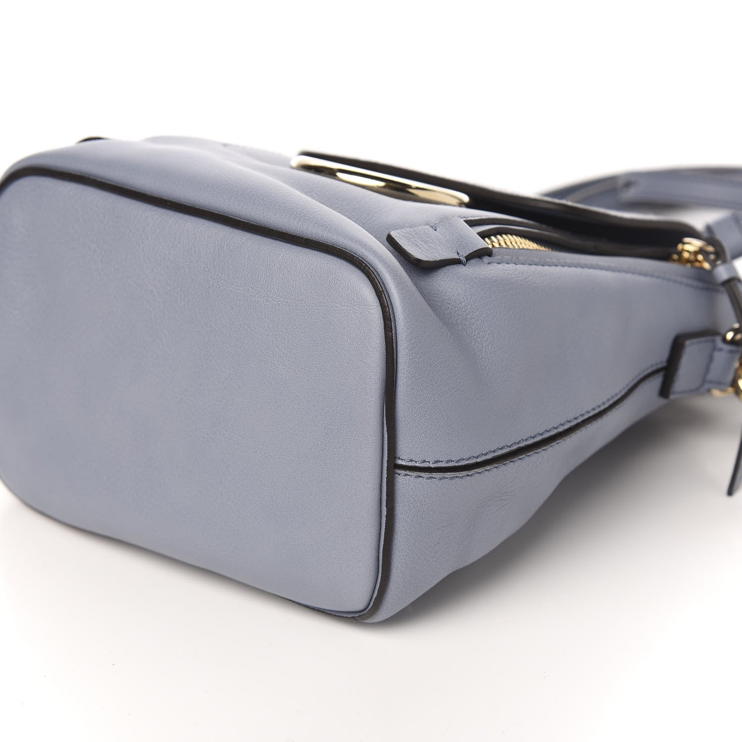Chloe Suede Calfskin Mini Faye Backpack Washed Blue 8 of 9