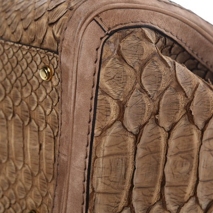 Gucci Python Large GG Running Tote Brown 9 of 10