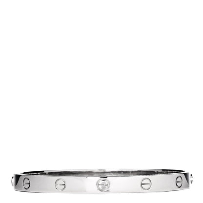Cartier 18K White Gold LOVE Bracelet 19 1 of 5