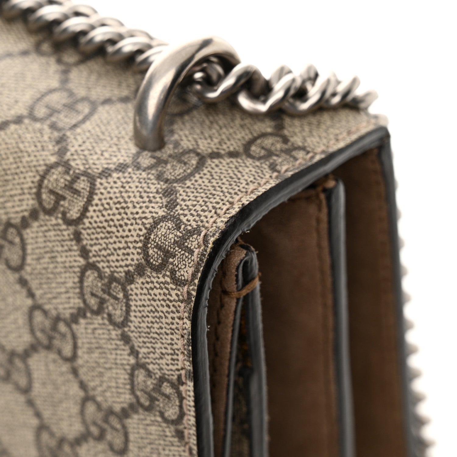 Gucci GG Supreme Monogram Medium Dionysus Shoulder Bag Taupe 15 of 16