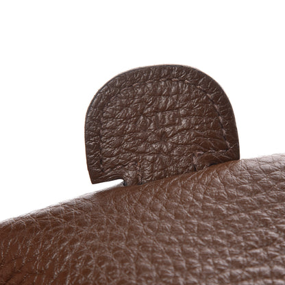 Hermes Taurillon Clemence Evelyne III GM Chocolate 7 of 9