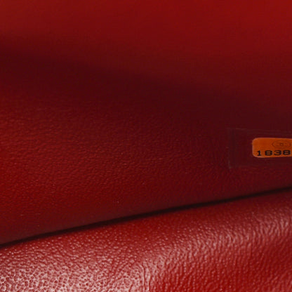 Chanel Caviar Quilted Jumbo Double Flap Dark Red 7 of 12