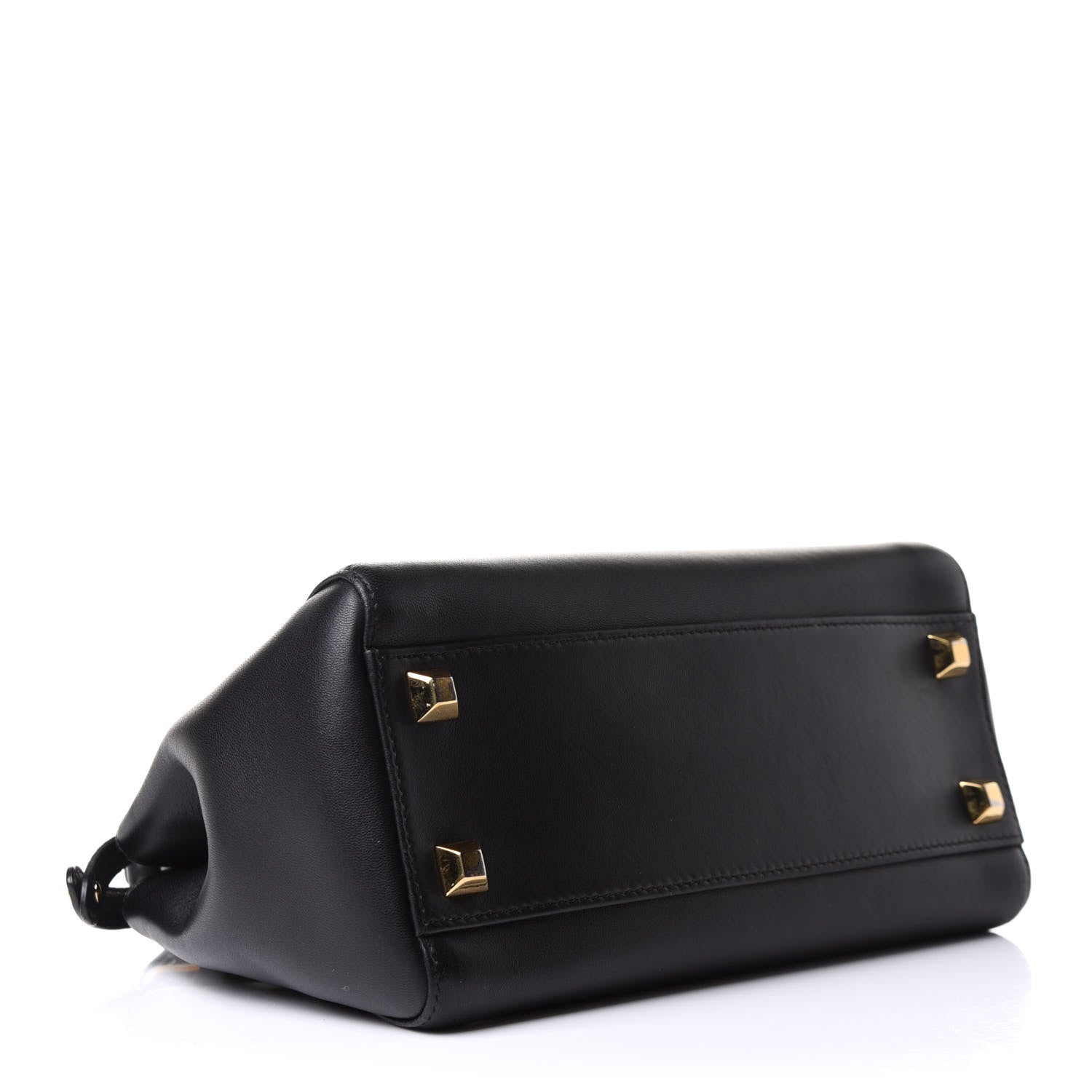 Fendi Nappa Studded Mini Peekaboo Iconic Satchel Black 4 of 11