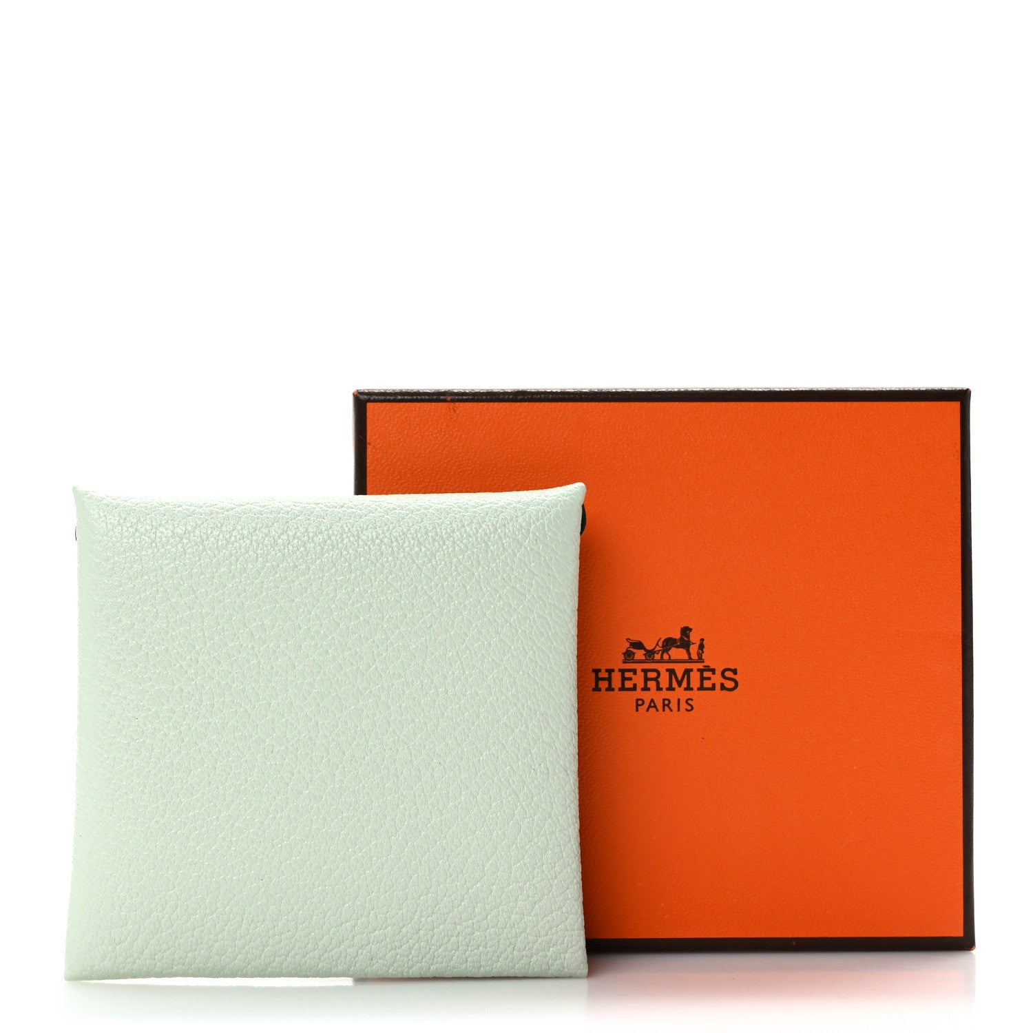 Hermes Chevre Mysore Bastia Verso Coin Purse Vert Fizz Menthe 7 of 7
